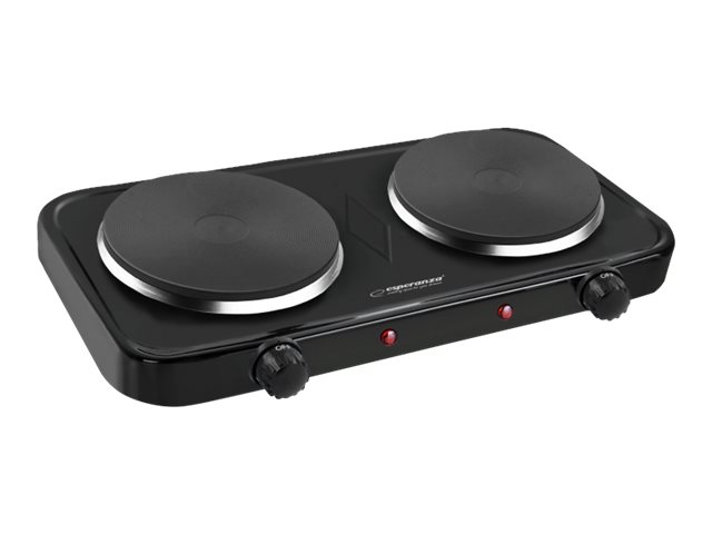 Esperanza Køkkenmaskine Electric Hot Plate Cotopaxi Black (2 x 1000W)