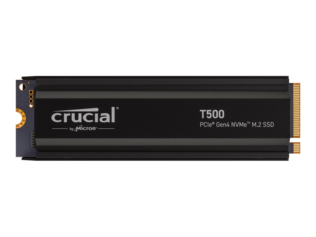 SSD M.2 NVMe Crucial T500 4 TB PCIe 4.0 (2280) med heatsink
