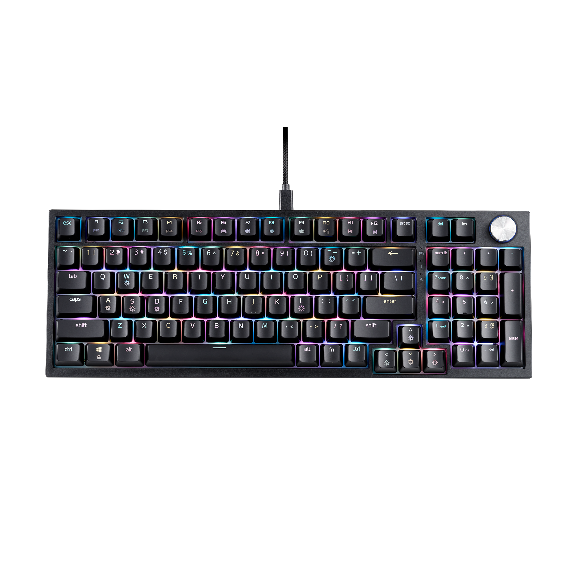 XPG SORCERER tastatur Spil USB QWERTY US engelsk Sort
