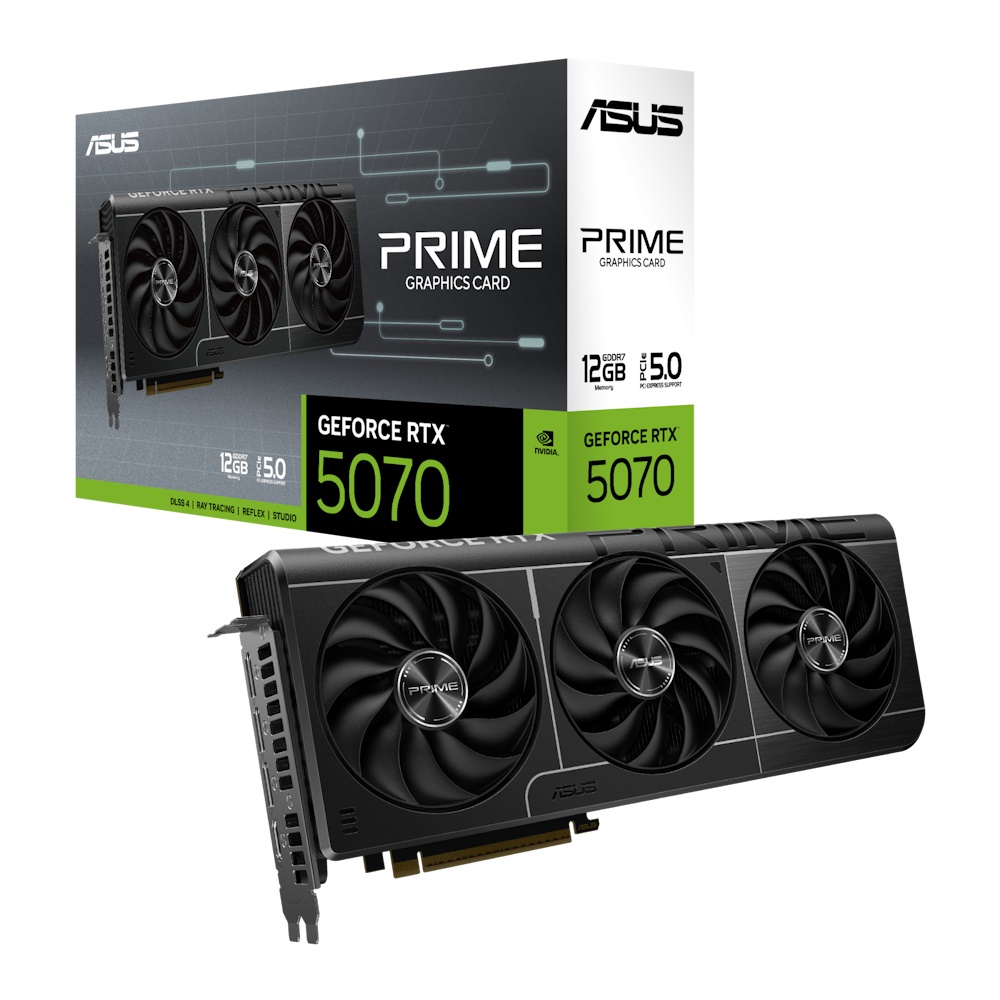 ASUS GeForce RTX 5070 12GB PRIME Grafikkort - GEEKD.dk