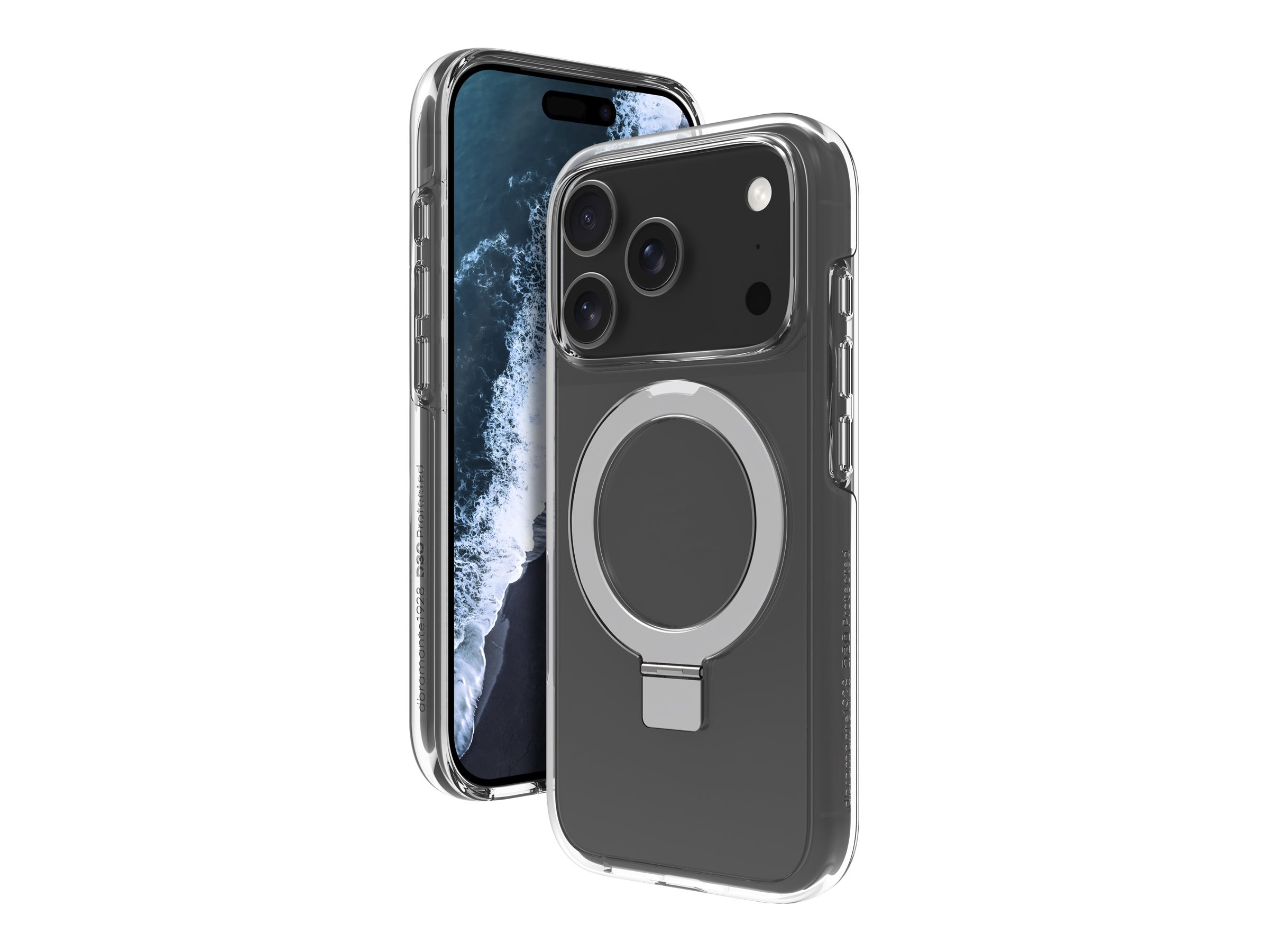 dbramante1928 Iceland Ultra - Bagsidecover til mobiltelefon - spark - MagSafe-kompatibilitet - D3O, plastik - klar - for Apple iPhone 17 Pro