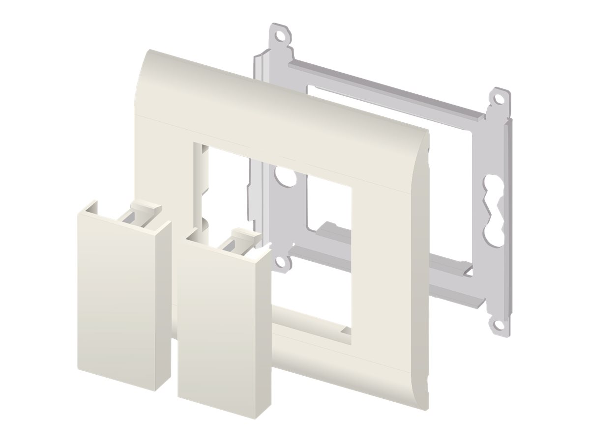 Delock Easy 45 - udgangsdække - hvid, RAL 9003 (pakke med 10)