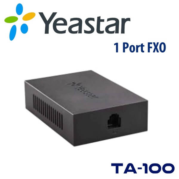 Yeastar TA Series TA100 VoIP-telefonadapter Ethernet Fast Ethernet Sort