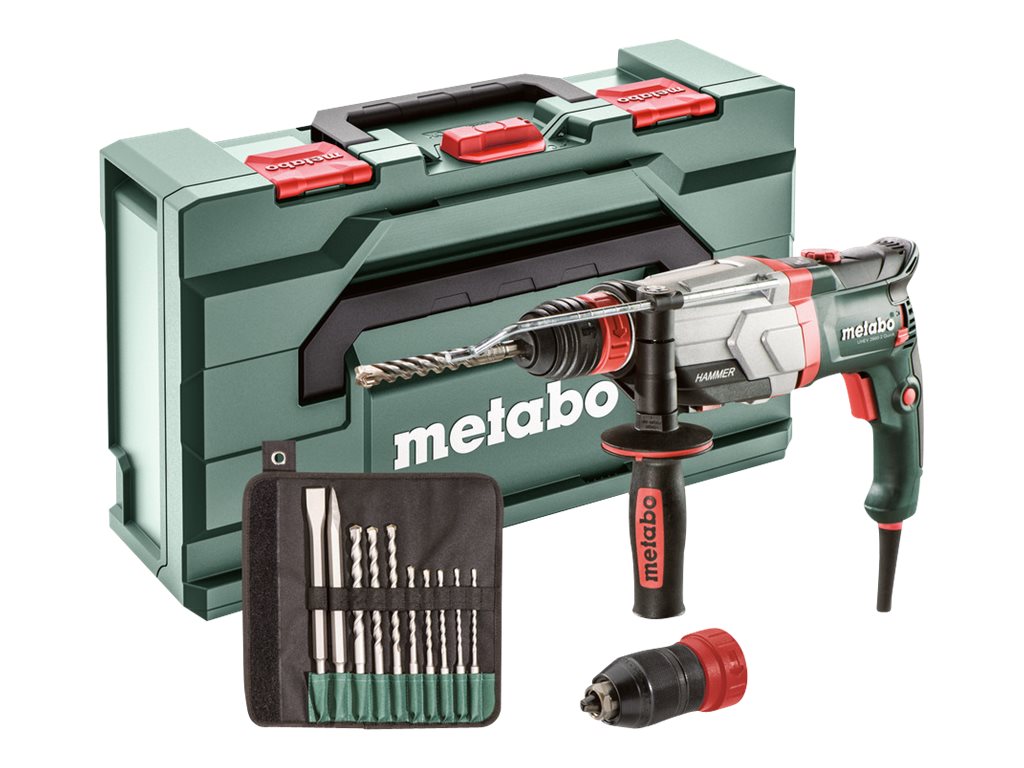 Metabo UHEV 2860-2 QUICK Set Borehammer 1100W med ledning 3.4Joule