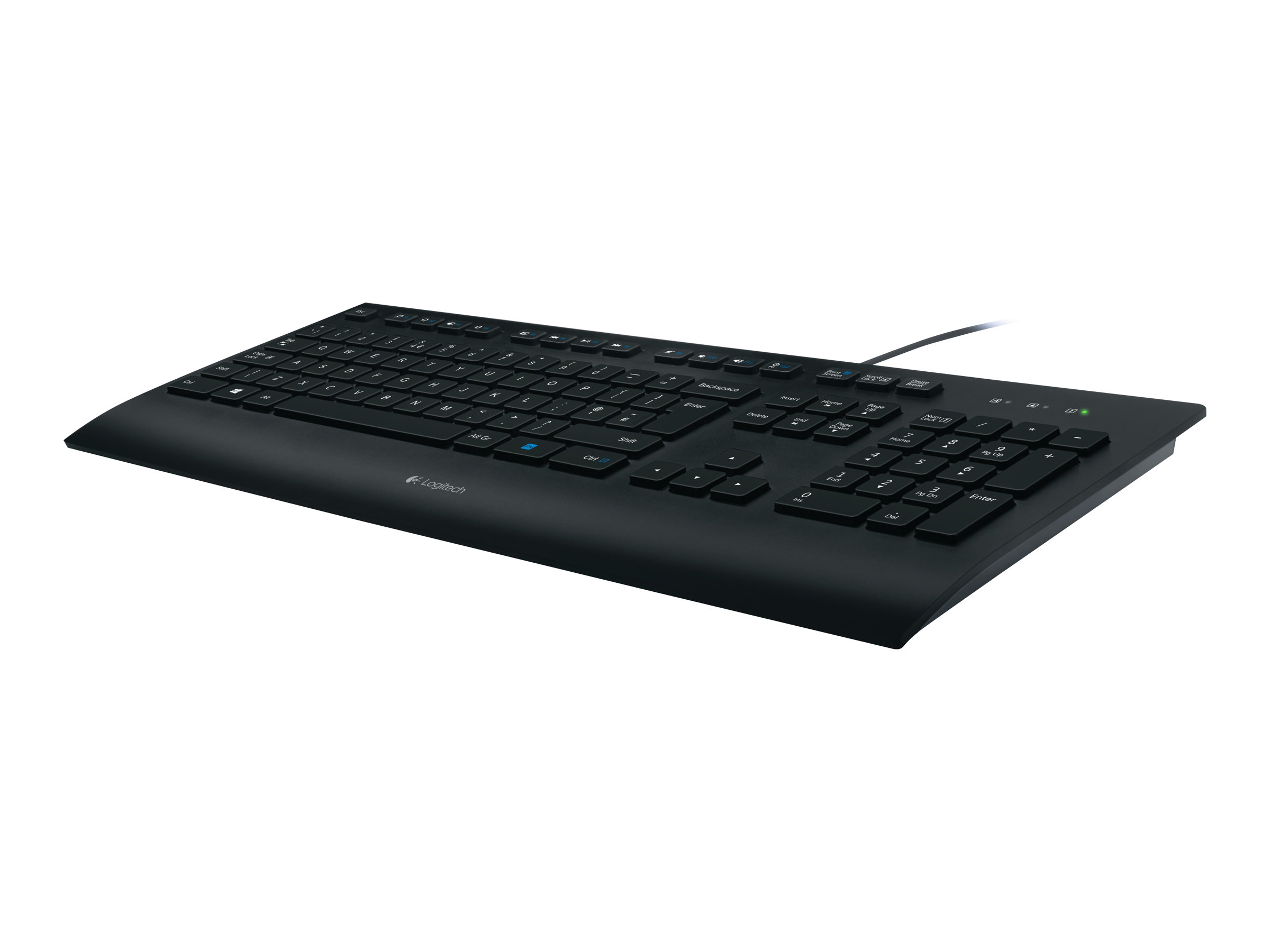 Logitech K280e Corded Keyboard - US - Tastatur - Amerikansk engelsk - Sort