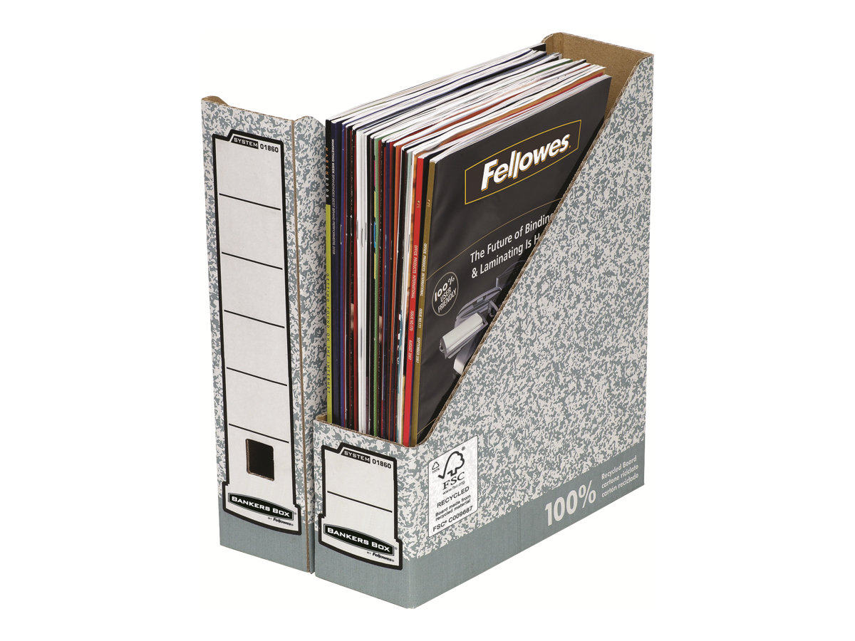 Bankers Box - Magasinfil - rygbredde: 80 mm - for A4 (210 x 297 mm) - grå