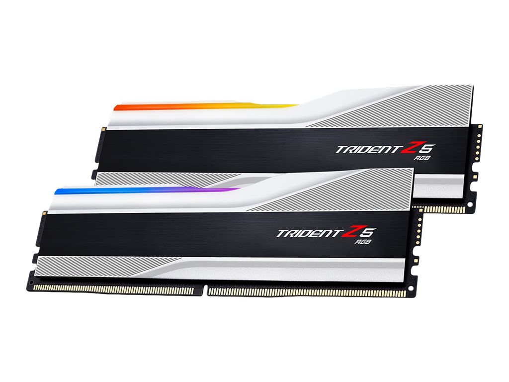 G.Skill Trident Z5 RGB - DDR5 - sæt - 32 GB: 2 x 16 GB - DIMM 288-PIN - 6000 MHz / PC5-48000 - CL36 - 1.35 V - ikke bufferet - ikke-ECC - metalsølv