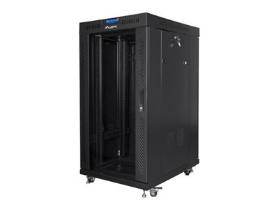 Lanberg FF01 series - rack - 800 x 800 flat pack with glass door LCD - 22U