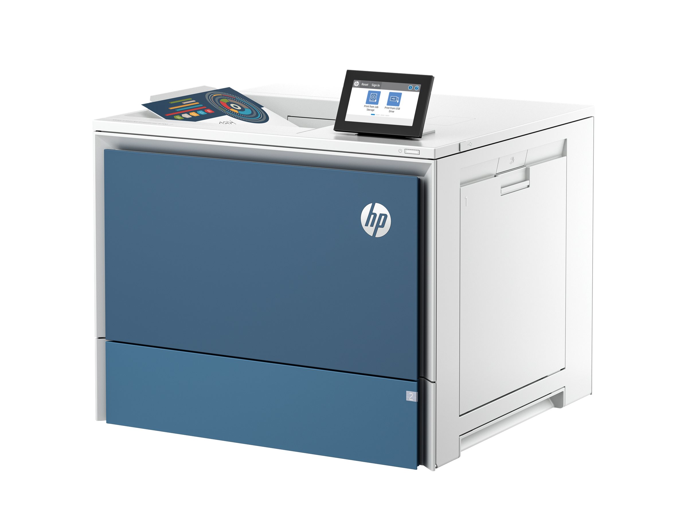 HP Color LaserJet Enterprise 6701dn - Printer - farve - Duplex - laser - A4/Legal - 1200 x 1200 dpi - op til 65 spm (mono) / op til 61 spm (farve) - kapacitet: 650 ark - Gigabit LAN, USB 3.0