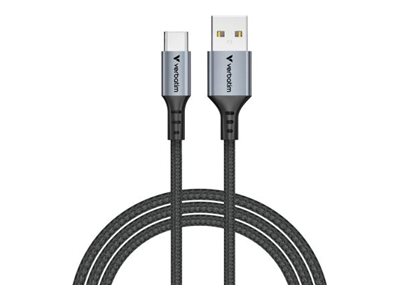 Verbatim Sync and Charge USB-C/strømkabel 1.2m Sort