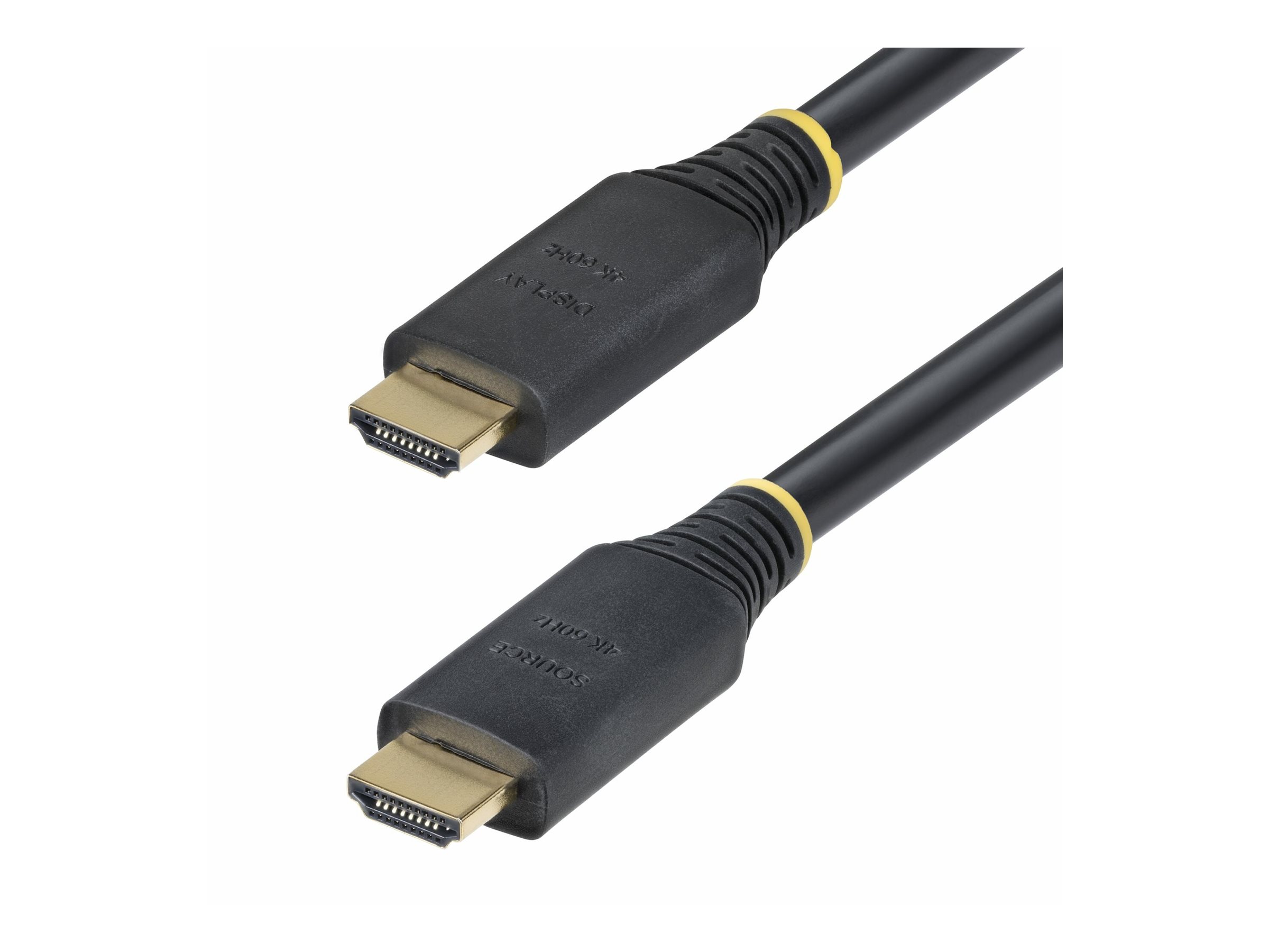 StarTech.com 15m (49.2ft) Active High Speed HDMI Cable 4K60Hz - HDMI cable with Ethernet - 15 m