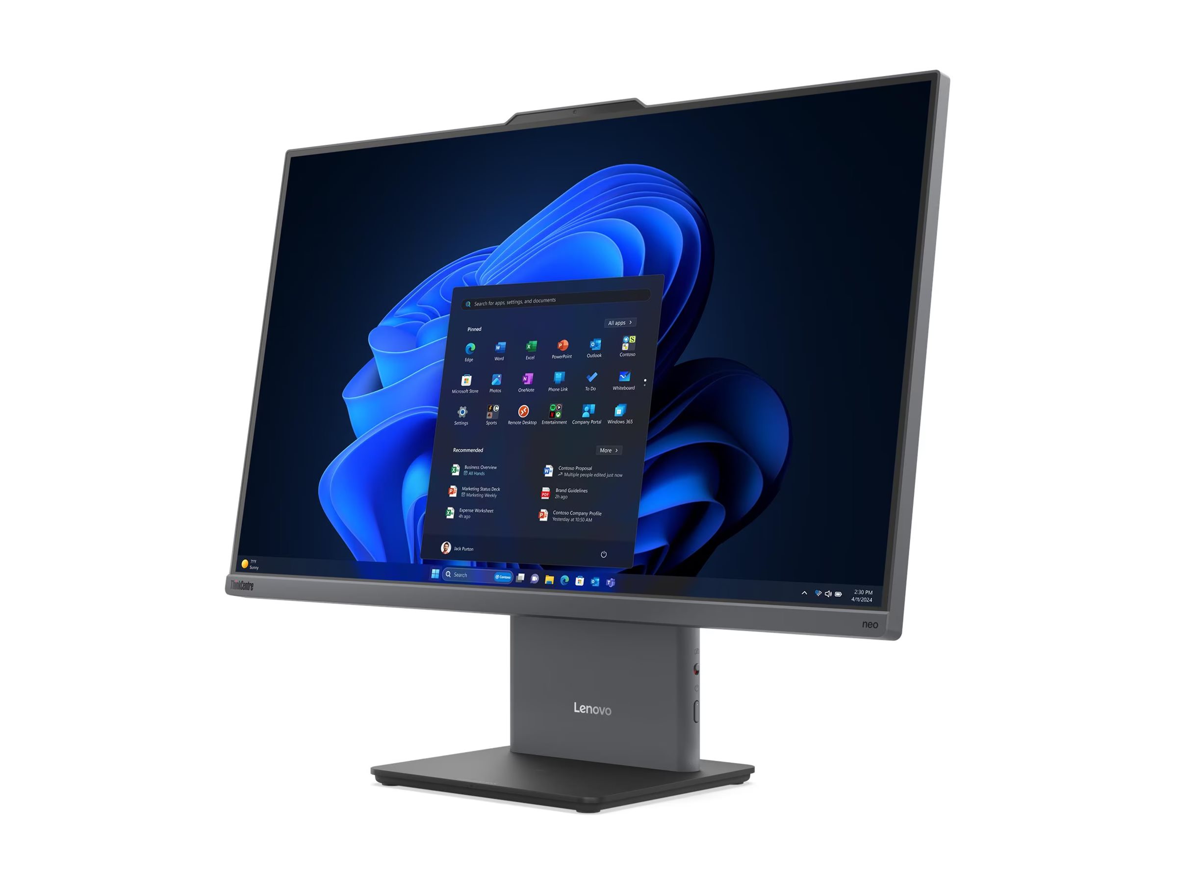 Lenovo ThinkCentre neo 50a 24 Gen 6 LNL 13QH AIO Core Ultra 5 226V 16GB 512GB Intel Arc Graphics 130V Windows 11 Pro