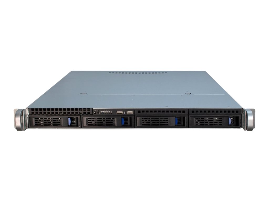 Inter-Tech IPC 1U-1404 - Kabinet - Server (Rack) - Sort