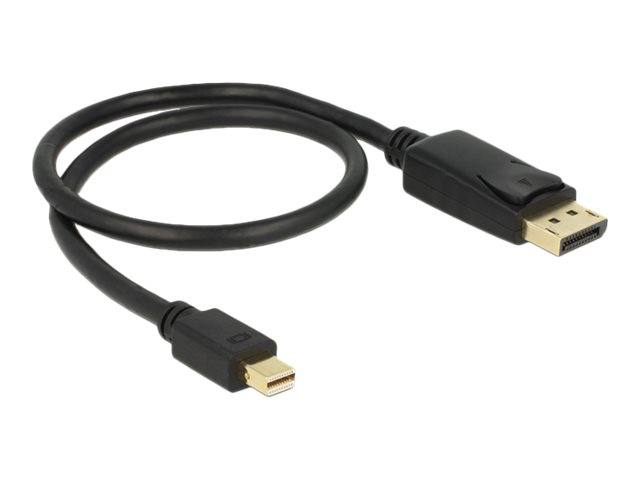 Delock - DisplayPort adapter - DisplayPort (han) til Mini DisplayPort (han) - 50 cm - sort