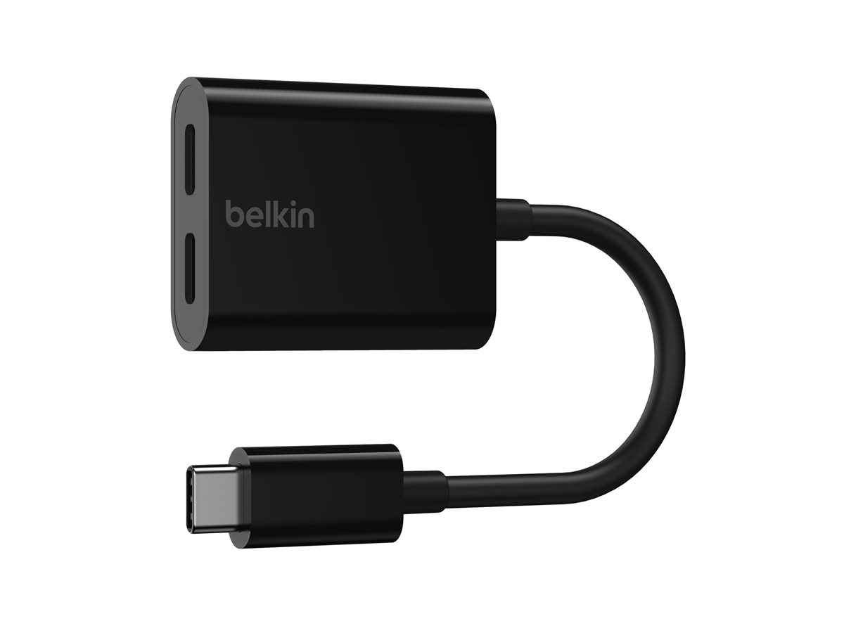 Belkin Connect Audio Charge USB-C til USB-C hovedtelefon/opladningsadapter 14m