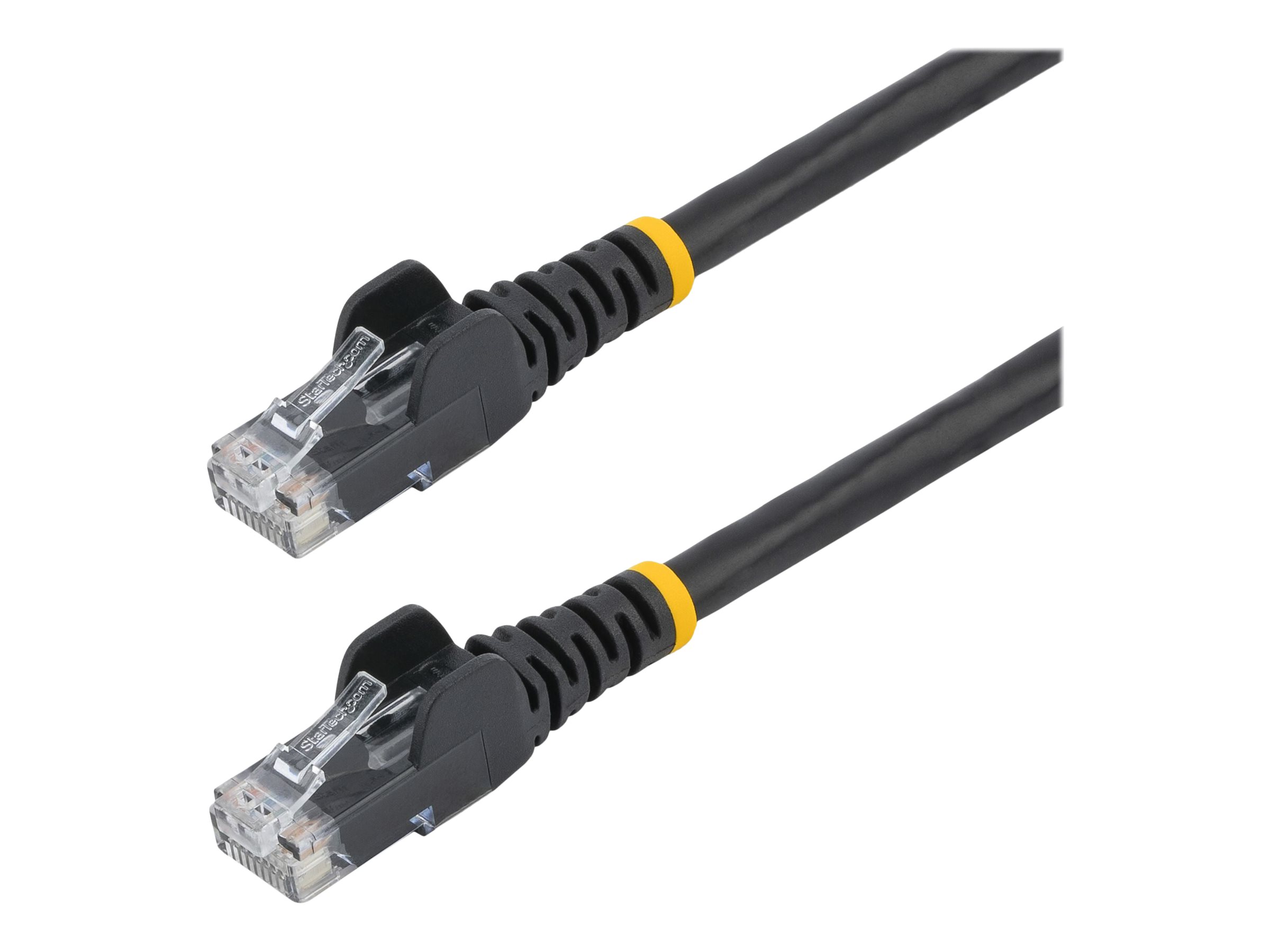 StarTech.com 2m LSZH CAT6 Cable, 10 Snagless RJ45 100W Network Patch Cord Strain Relief, CAT 6 10GbE UTP, Black, Individually Tested/ETL, Low Smoke