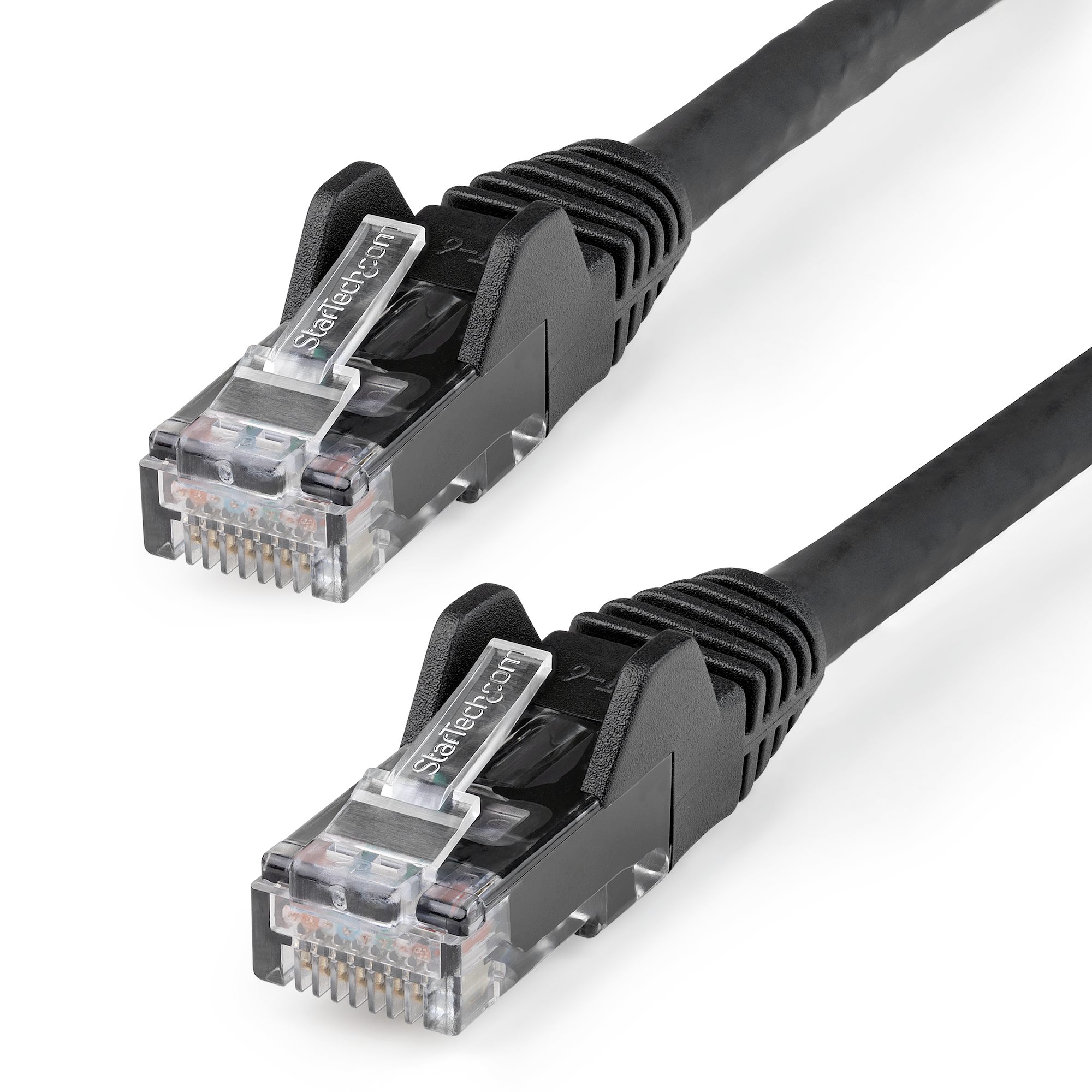 StarTech.com 2m LSZH CAT6 Cable, 10 Snagless RJ45 100W Network Patch Cord Strain Relief, CAT 6 10GbE UTP, Black, Individually Tested/ETL, Low Smoke