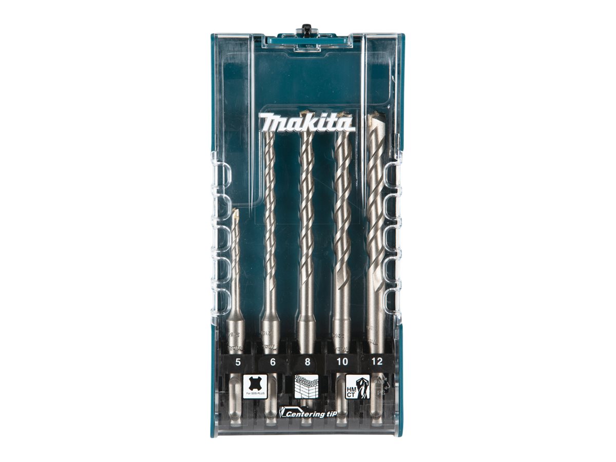 Makita E-15724 SDS-Plus Drill Bit Set for Concrete 5pcs