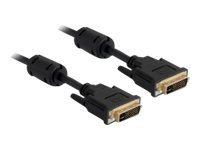 Delock DVI-kabel 3m Sort