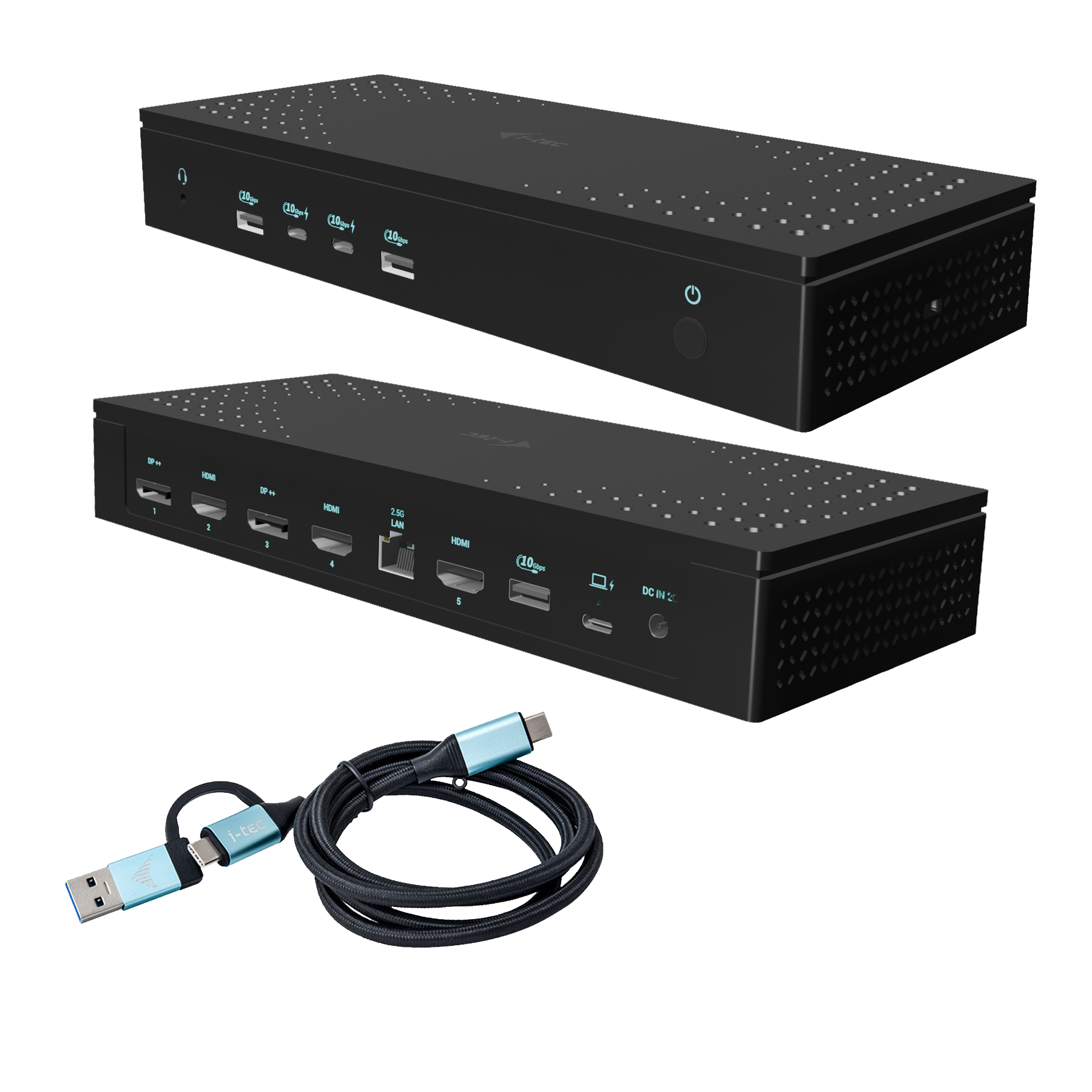 I-Tec - docking station - USB-C / USB4 / Thunderbolt 3 / Thunderbolt 4 - 3 x HDMI 2 x DP - 1GbE