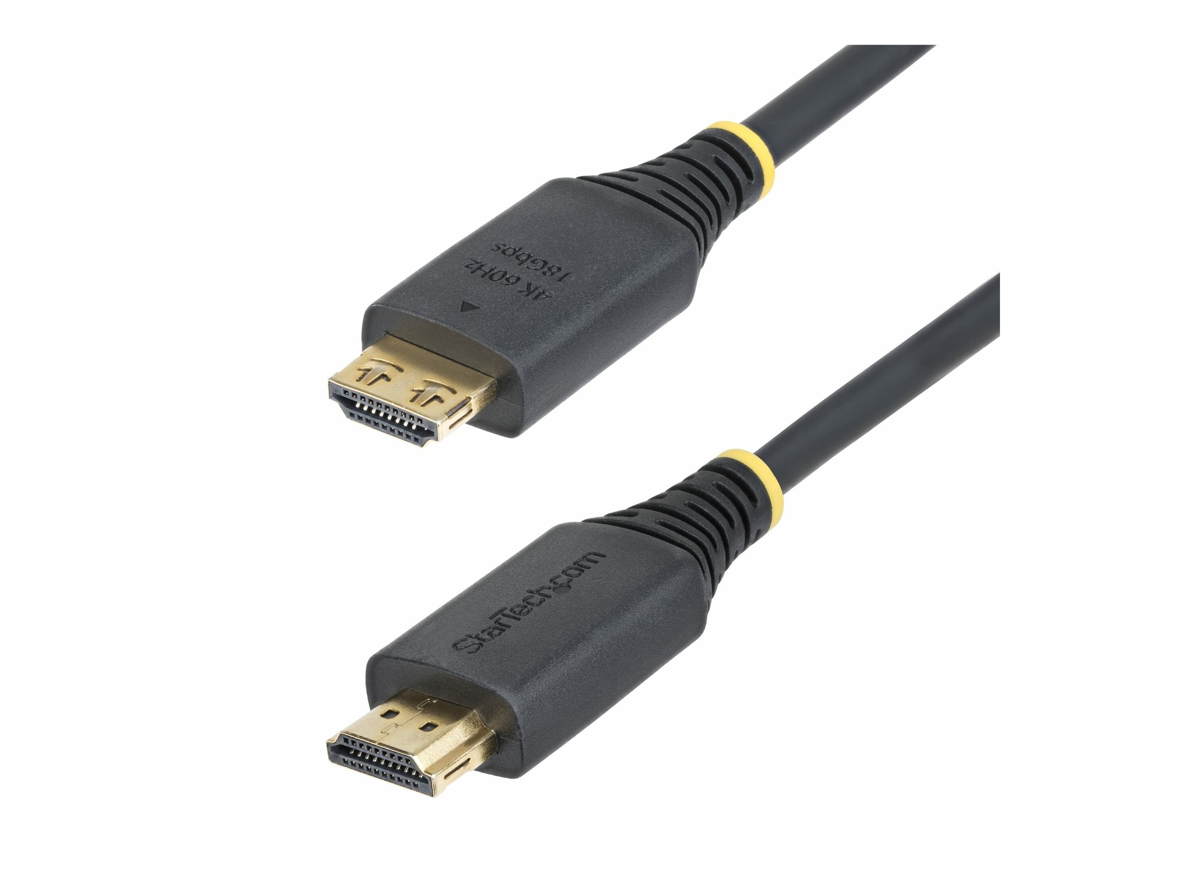 StarTech.com 6ft High Speed HDMI Cable w/Gripping Connectors 4K 60Hz - HDMI cable with Ethernet - 1.8 m