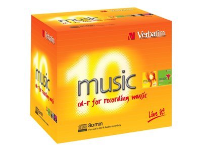 Verbatim Live It! - 10 x CD-R (80 min) 16x - cd-boks