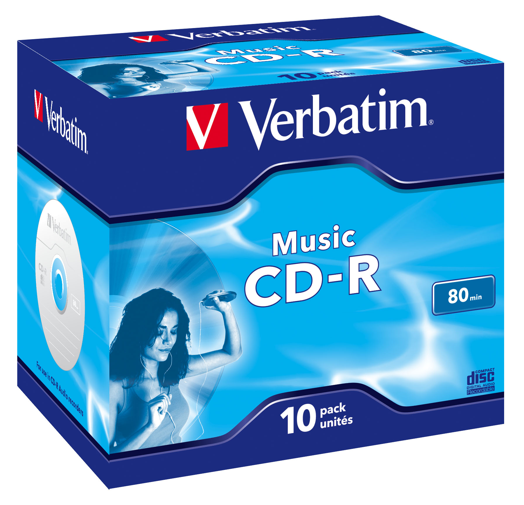 Verbatim Live It! - 10 x CD-R (80 min) 16x - cd-boks