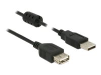 Delock USB forlængerkabel 50cm Sort