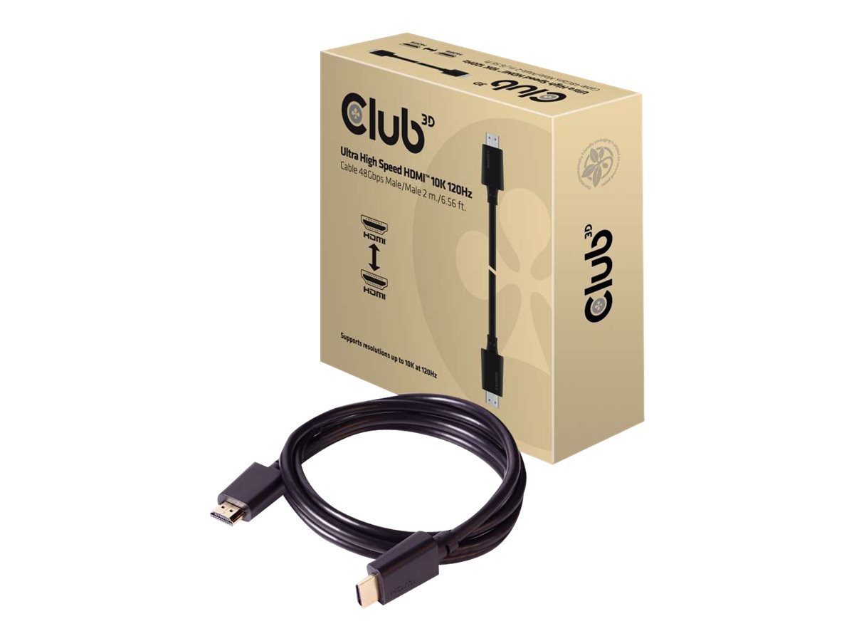 Club 3D CAC-1372 HDMI 2.1 kabel 2m sort
