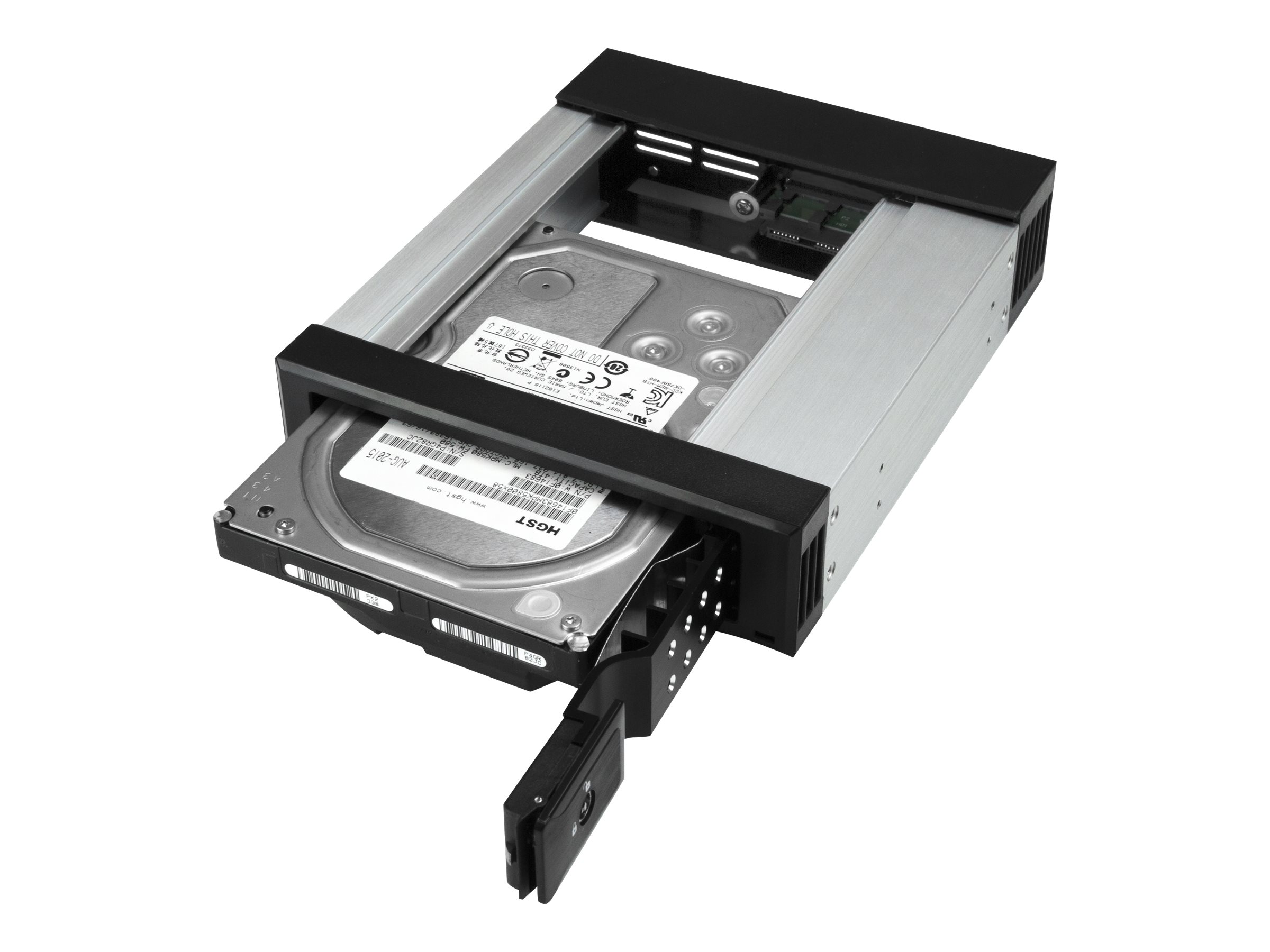 Startech 5.25 to 3.5 Trayless Hard Drive Hot Swap Bay - Removable Hard Drive Bay for 3.5 SATA/SAS Drives - Aluminum (HSB1SATSASBA) - Ramme - 5,25 til 3,5 - for P/N: 25SATSAS35HD