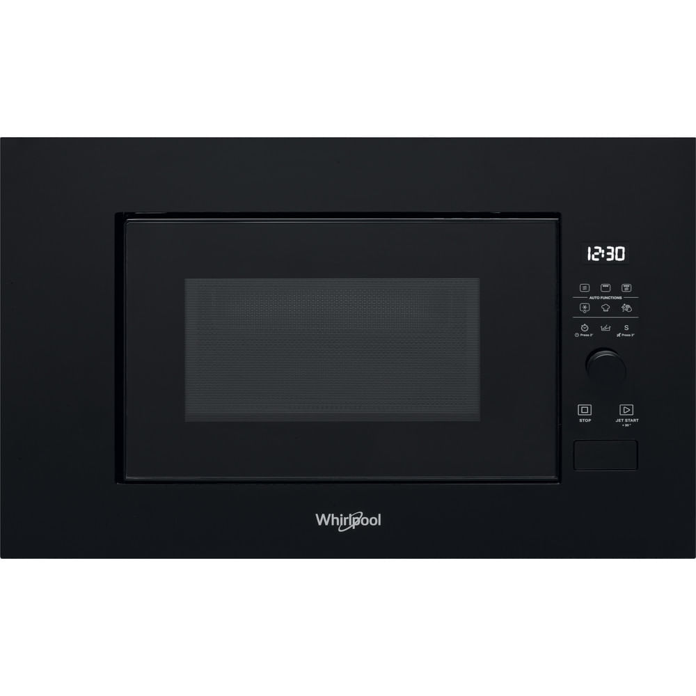 Whirlpool WMF200GNB - Mikrobølgeovn med grill - til indbygning - 20 liter - 800 W - sort