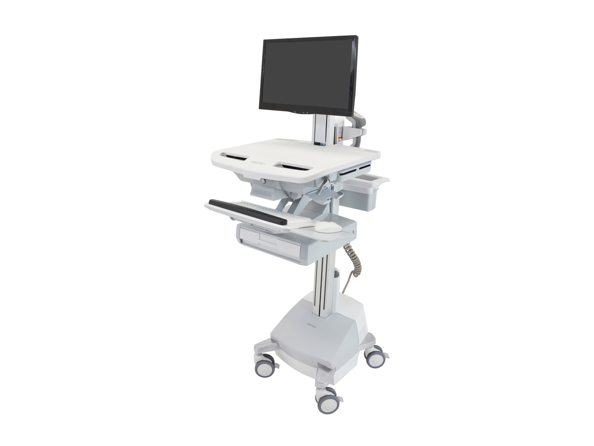 Ergotron StyleView - Vogn med hjul - Constant Force Technology - for LCD-display/PC-udstyr - med LCD-drejeled, skuffe (1x1), EU - låsbar - medicinsk