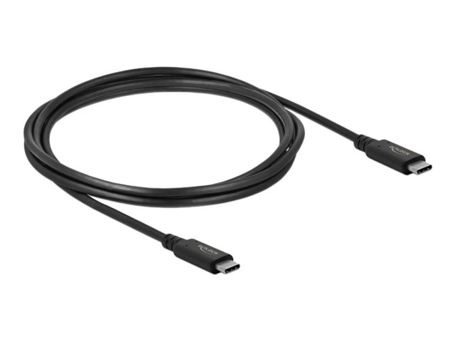 Delock Usb4 Usb-c Cable 2m. Usb-c Usb-c Sort