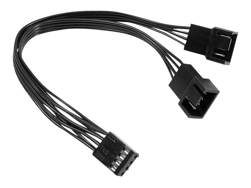 Inter-Tech - Splitter til blæser - 4 pin PWM (hun) til 4 pin PWM (han) - 15 cm