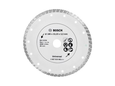 Bosch Diamantskæreskive 180mm Pl Turbo - 2607019482