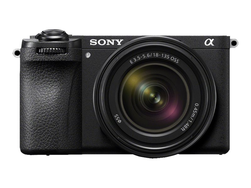 Sony a6700 ILCE-6700M - Digitalkamera - spejlløst - 26.0 MP - APS-C - 4K / 119.88 fps - 7.5x optisk zoom E 18-135 mm OSS-objektiv - Wi-Fi, Bluetooth