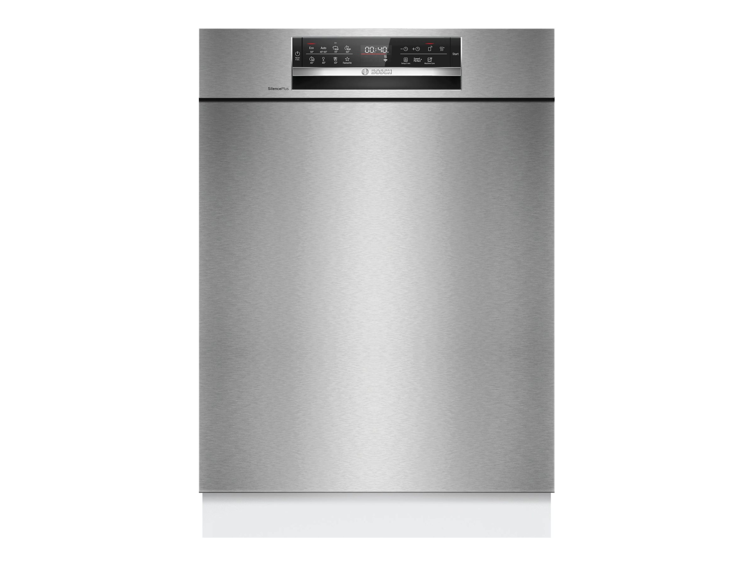 Bosch Serie | 6 SMU6ECS12E - Opvaskemaskine - til indbygning - Wi-Fi - Niche - bredde: 60 cm - dybde: 55 cm - højde: 81.5 cm - børstet stål