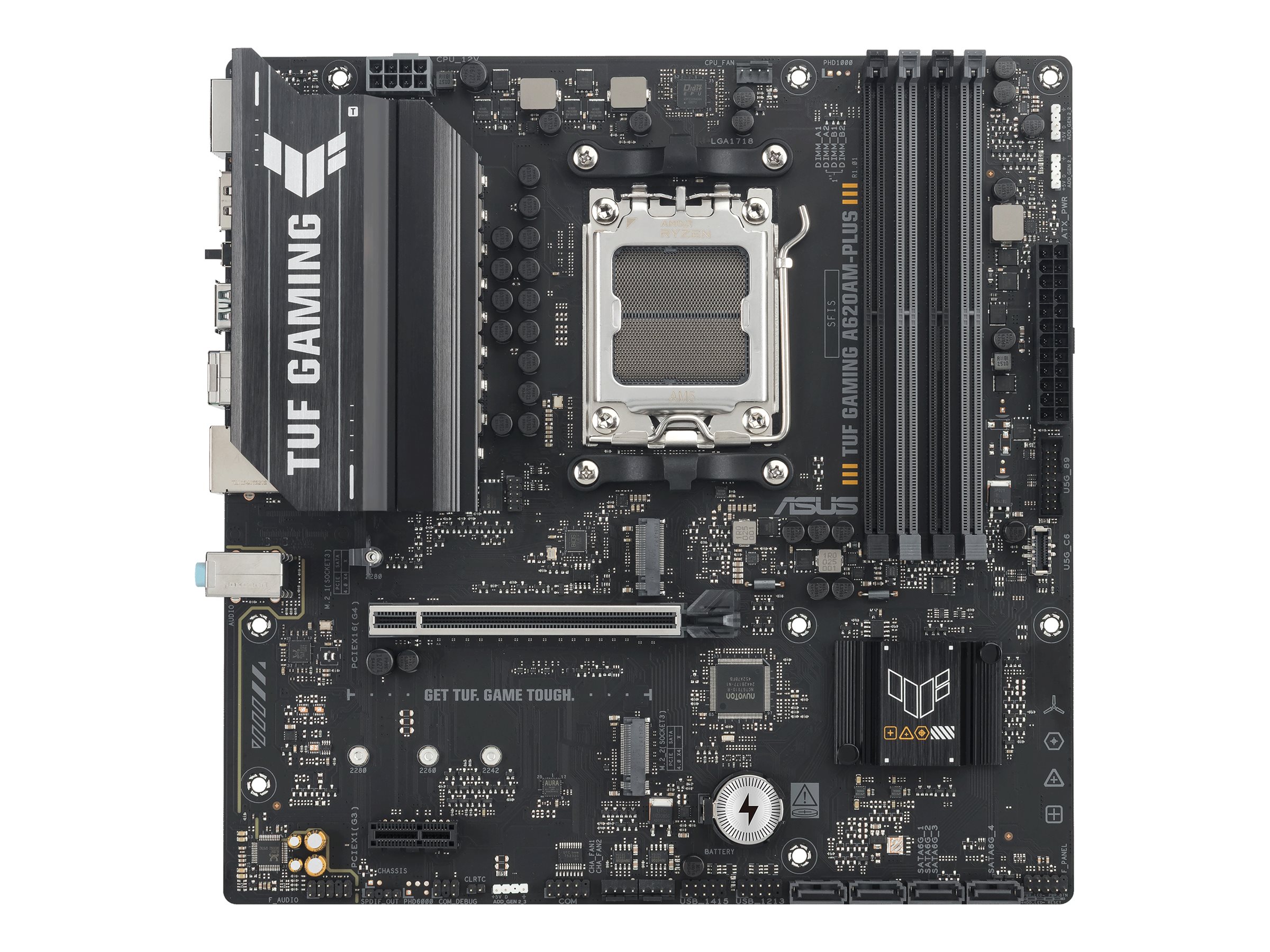 ASUS TUF GAMING A620AM-PLUS Bundkort - AMD A620A - AMD AM5 socket - DDR5 RAM - Micro-ATX