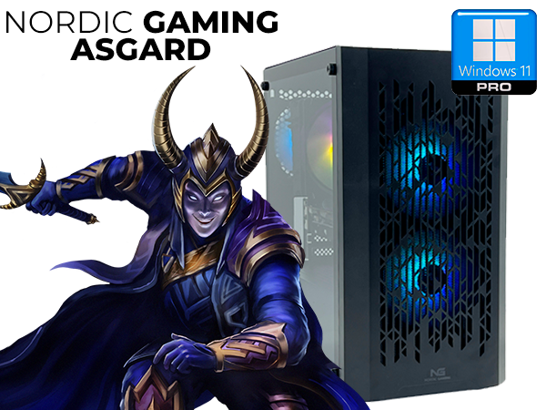 Nordic Gaming Asgard Loke V5 Gaming PC | Ryzen 5 32GB RTX 5060 1TB W11P