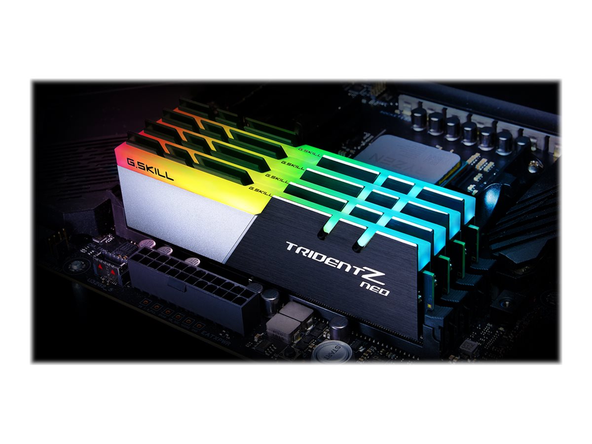 G.Skill Trident Z Neo DDR4-3600 - 16GB - CL16 - Dual Channel (2 pcs) - AMD Optimized - Sort med RGB