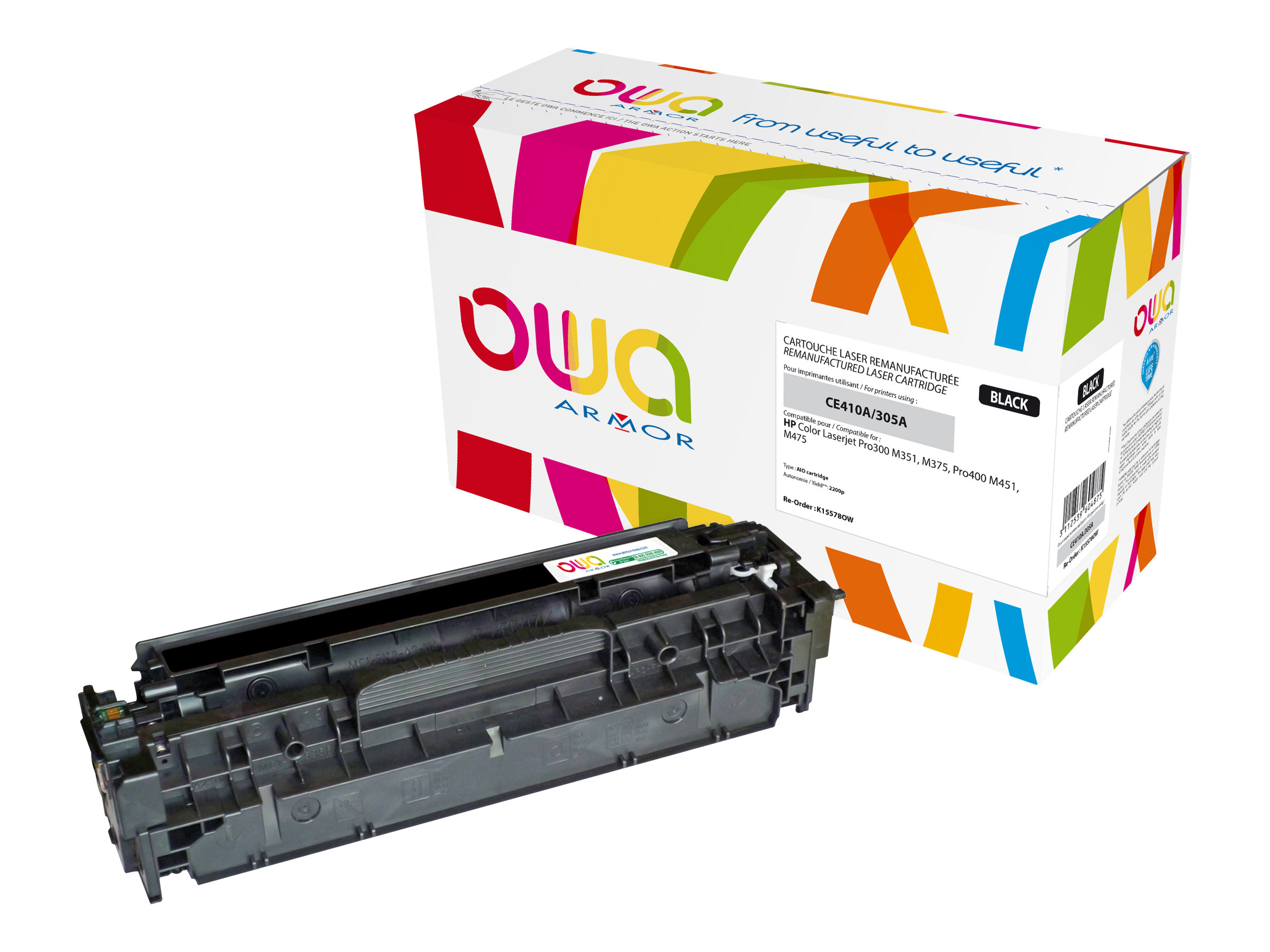 OWA Sort 2200 sider Toner K15578OW