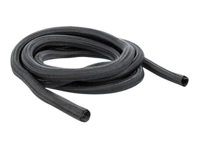 Delock Braided Sleeving self-closing 2m Sort