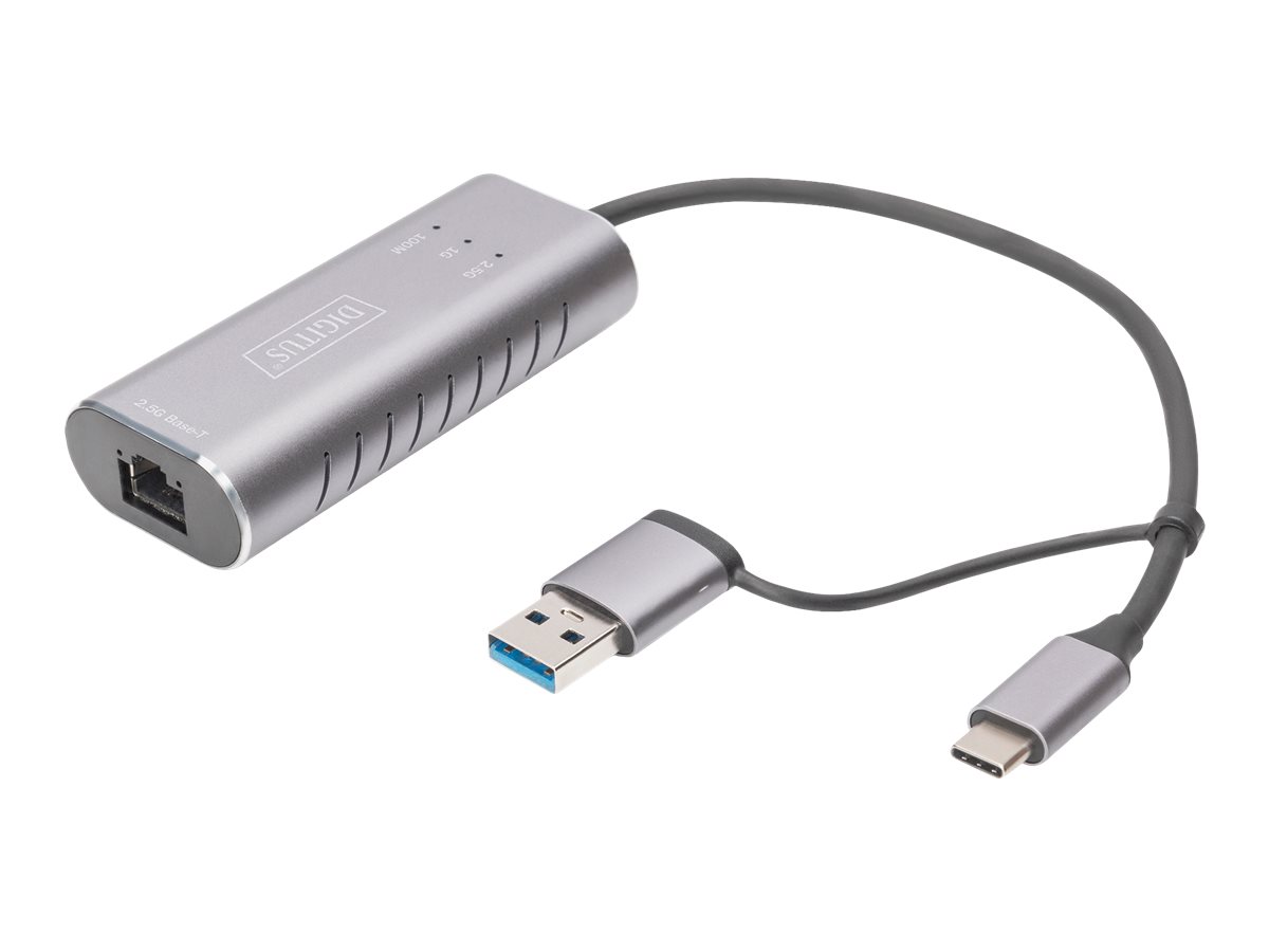 Digitus Netværksadapter 2,5 Gigabit Usb-c/usb Usb-c 3.1 Rj-45