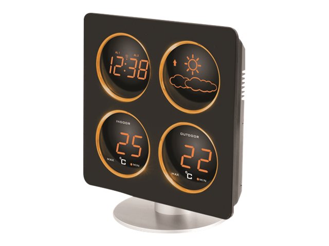 Techno Line WS 6830 Vejrstation Trådløs Indendørs Udendørs Sort Sølv