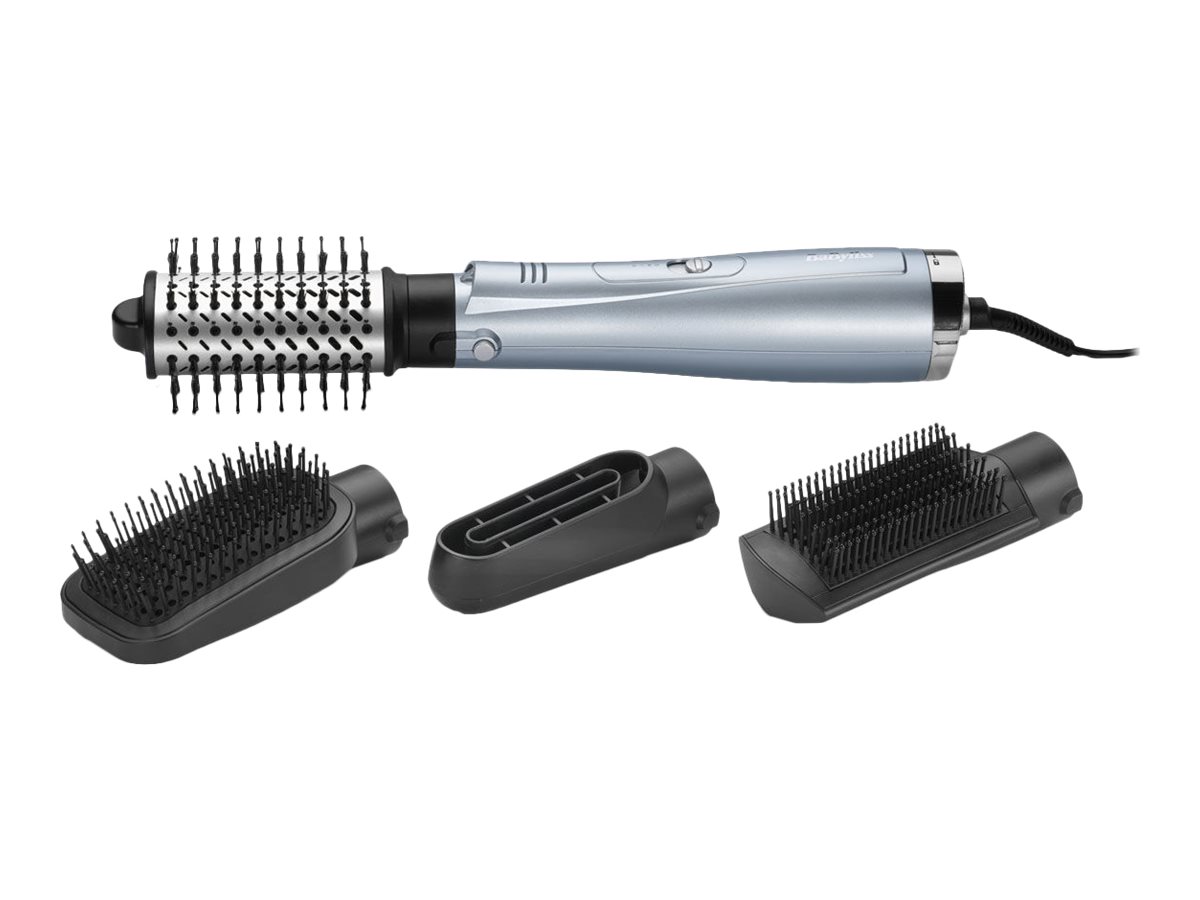 Babyliss varmluftsbørste 1000 W - blå/sort/sølv, 4 hoveder