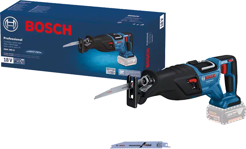 Bajonetsav 18V Bosch GSA 185-LI – 2.900 spm, sort