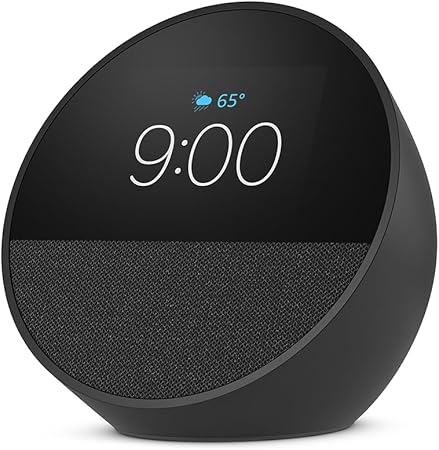 Amazon Echo Spot - Smart display - LCD 2,8 - trådløs - Bluetooth, Wi-Fi - App-kontrolleret - sort