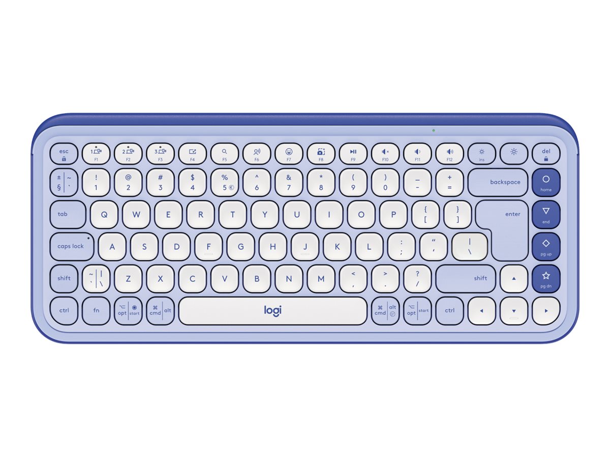 Logitech POP Icon Keys - Tastatur - Amerikansk engelsk - Hvid