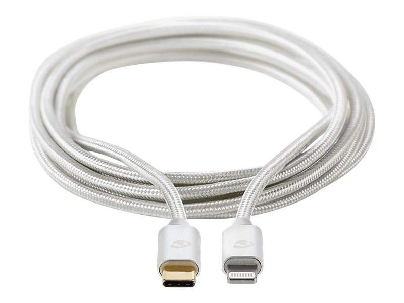 Lightning Kabel | USB 2.0 | Apple Lightning 8-pin | USB-C™ Han | 480 Mbps | Guldplateret | 1.00 m | Runde | Flettet / Nylon | Al