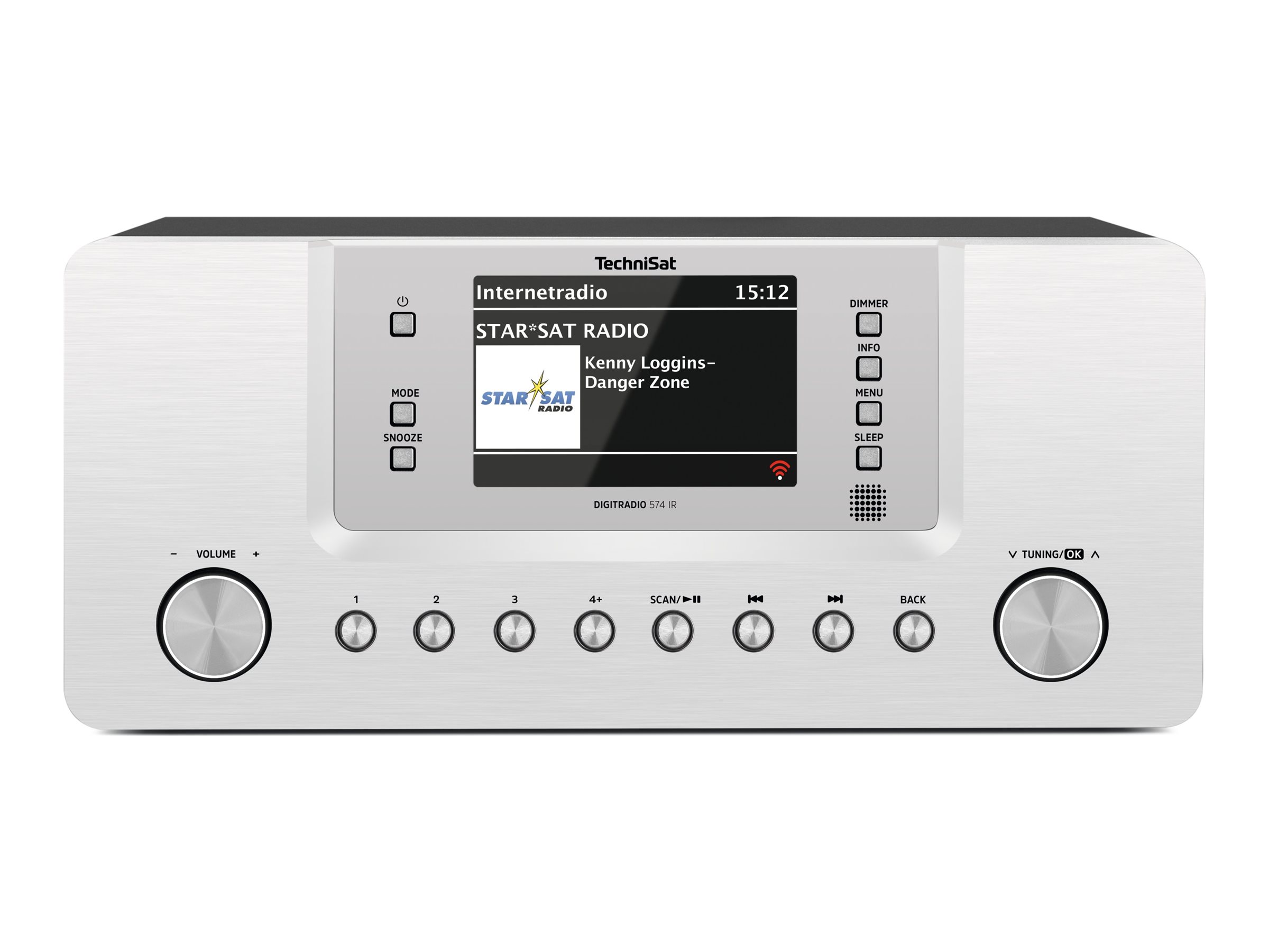 TechniSat DigitRadio 574 IR - Audiosystem - 2 x 5 Watt - sølv